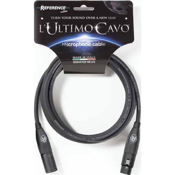 REFERENCE CABLES - ULTIMO .RCM-BK-MF-3-A Cavo Microfonico XLR 3-poli, Merula.