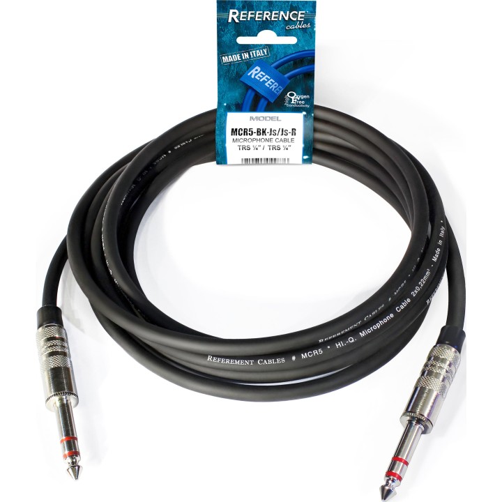 REFERENCE CABLES MCR5-BK-JTRS/JTRS-10-R, Cavo audio bilanciato TRS/TRS. MERULA