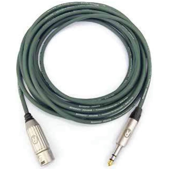 REFERENCE CABLES | YOUNG-GN-MJTRS-2-R, Cavo Microfonico XLR/TRS, Merula.