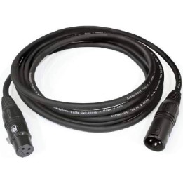 REFERENCE CABLES - MCR5-BK-MF-20-R, Cavo Microfonico XLR-M/XLR-F, 20 mt, Merula.