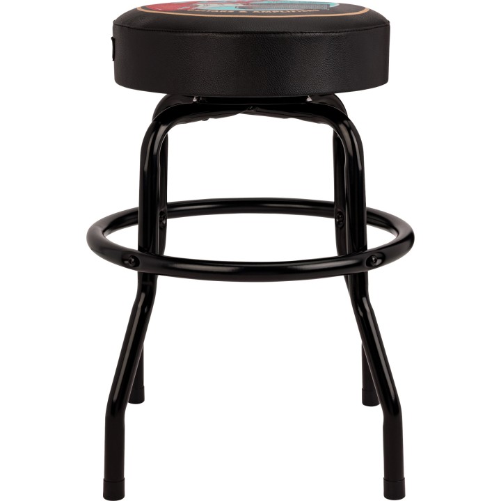 Fender | 9192022014  Guitars & Amps Pick Pouch Barstool, Black/Black, 24"