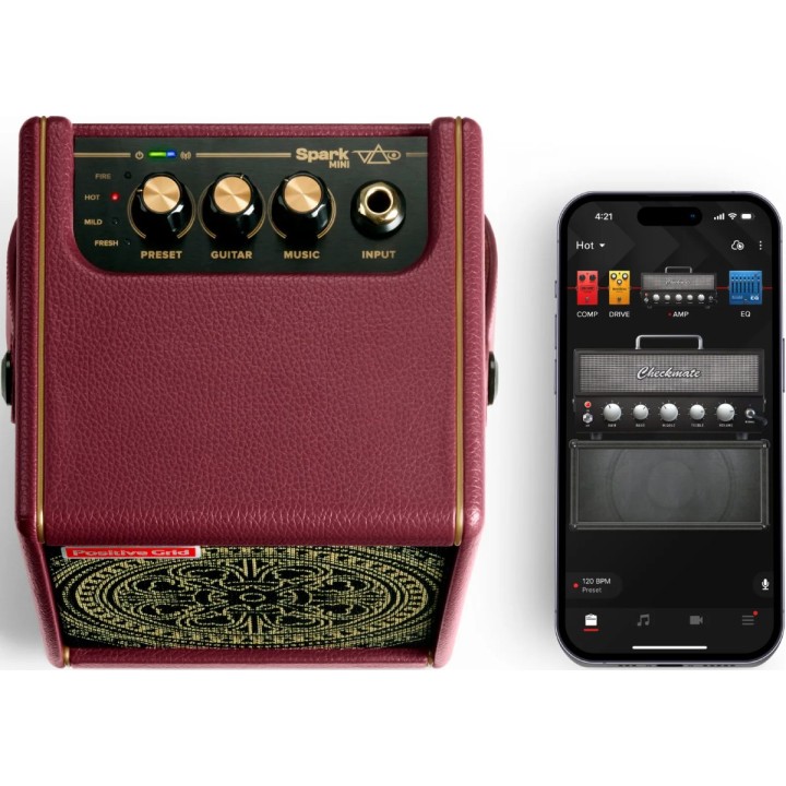 Positive Grid - Spark Mini Vai, Amplificatore portatile per Chitarra elettrica. Merula