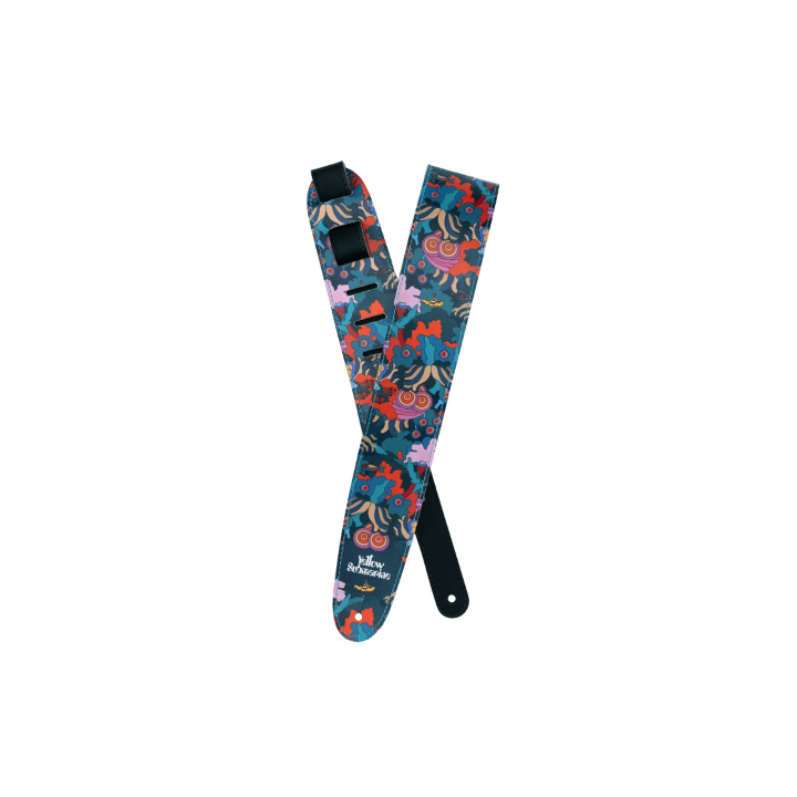 D'Addario | 25BYS01  Beatles Yellow Submarine 55th Anniversary Vinyl Guitar Strap, Under The Sea