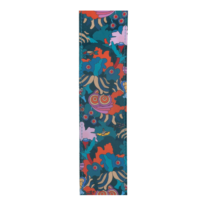 D'Addario | 25BYS01  Beatles Yellow Submarine 55th Anniversary Vinyl Guitar Strap, Under The Sea