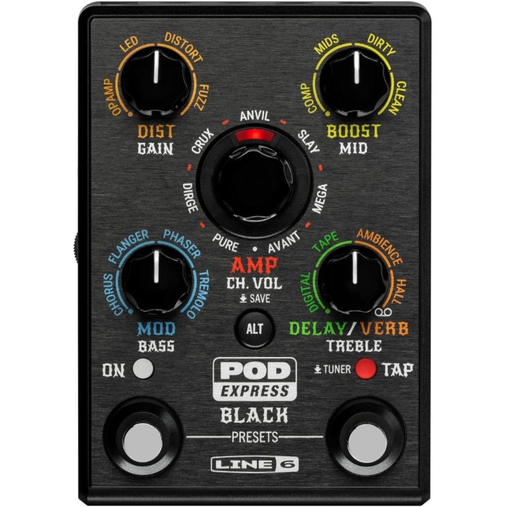 LINE6 - Pod Express Black, Pedale Multieffetto. Merula