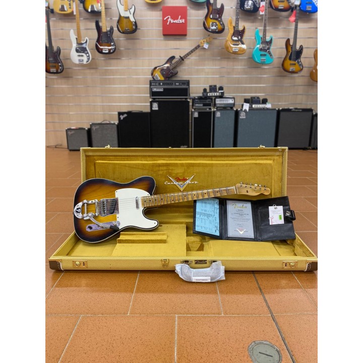 Fender Custom Shop 2023 Collection LTD Twisted Tele Custom - Journeyman Relic, 2 Colore Sunburst