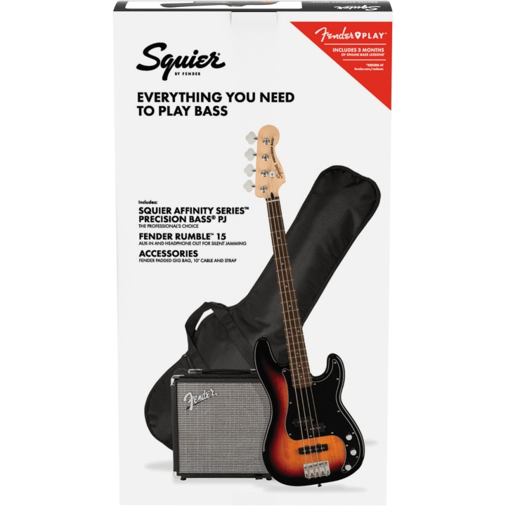 SQUIER - AFFINITY SERIES PRECISION BASS PJ PACK 0372980600 | Merula Strumenti Musicali