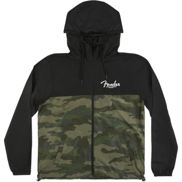 FENDER - CAMO & BLACK WINDBREAKER, M | Merula Strumenti Musicali