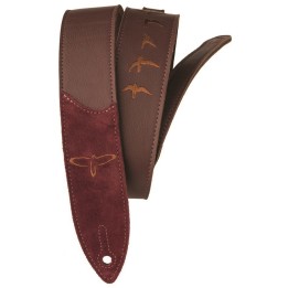 PRS | PRSG12E-6RG Premium Leather Strap, Birds Embroid Burgundy 