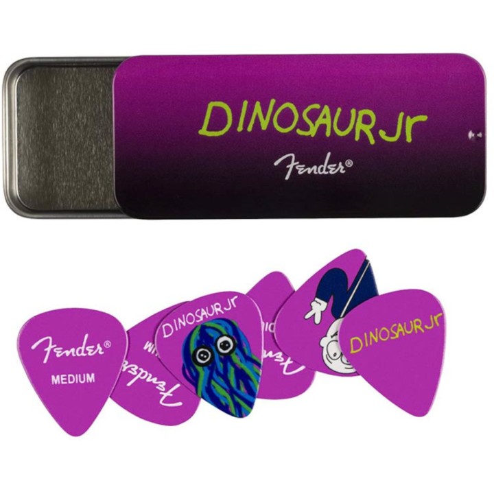 Fender J Mascis Dinosaur Jr Pick TinSet 6 plettri