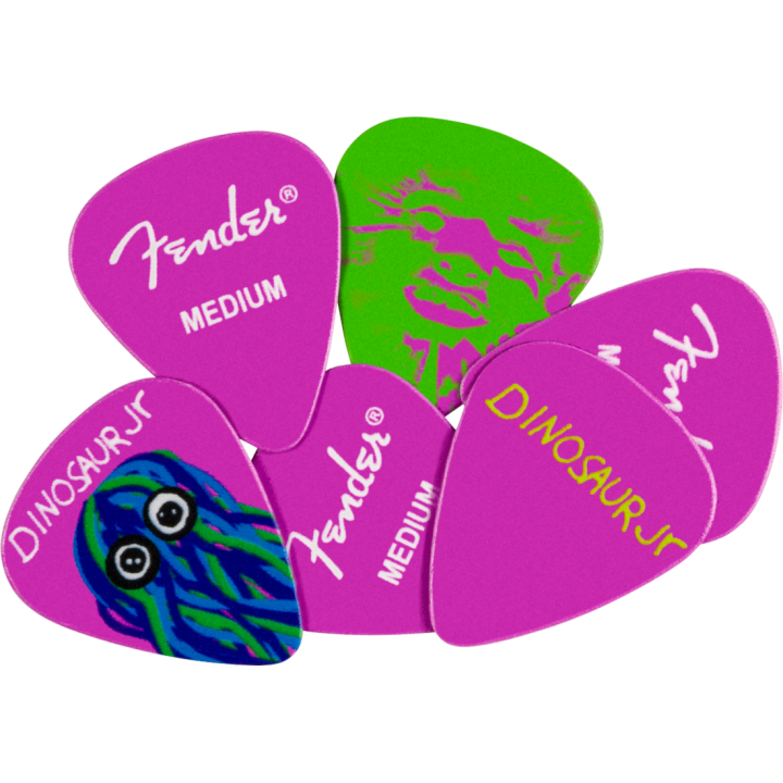 Fender J Mascis Dinosaur Jr Pick TinSet 6 plettri