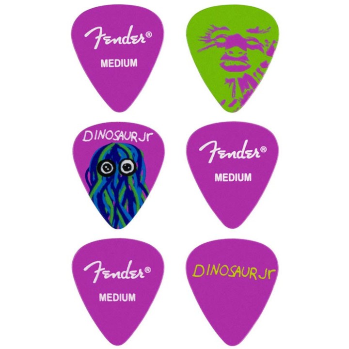 Fender J Mascis Dinosaur Jr Pick TinSet 6 plettri
