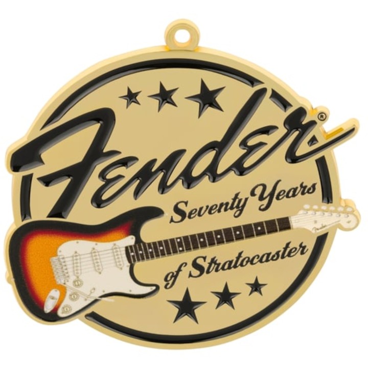 FENDER 9124761606 70TH ANNIVERSARY STRATOCASTER ORNAMENT | Merula Strumenti Musicali