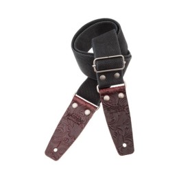 Acquista MAGRABO 230.252M STRIPE SC ENTRY OLDED NERO 5 CM TERMINALI EMBOSSED FLORES BORDEAUX  online | Merula Strumenti Musicali