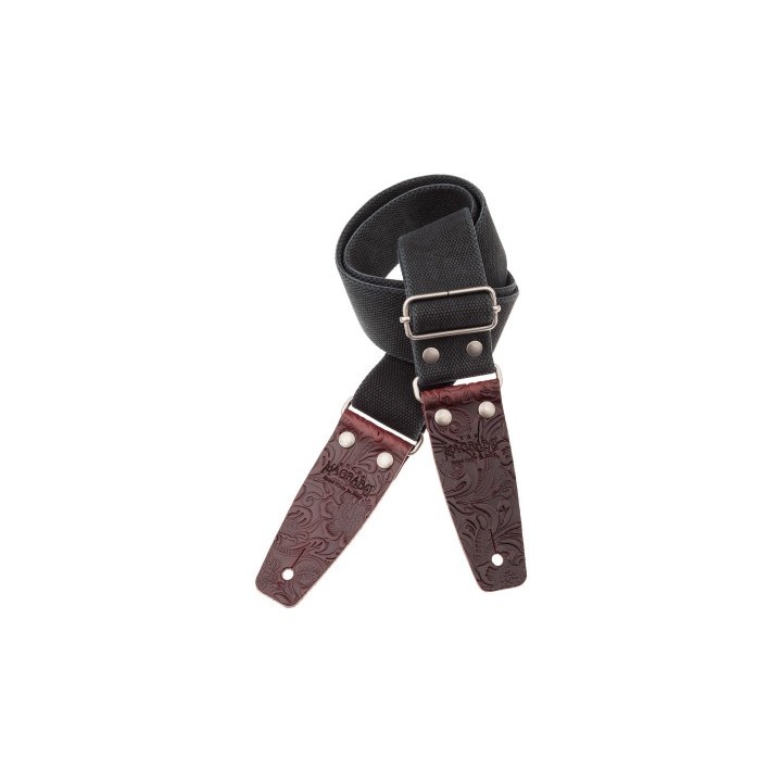 Acquista MAGRABO 230.252M STRIPE SC ENTRY OLDED NERO 5 CM TERMINALI EMBOSSED FLORES BORDEAUX  online | Merula Strumenti Musicali