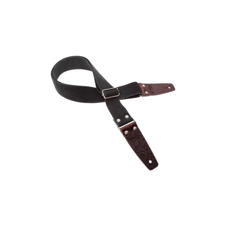 Acquista MAGRABO 230.252M STRIPE SC ENTRY OLDED NERO 5 CM TERMINALI EMBOSSED FLORES BORDEAUX  online | Merula Strumenti Musicali
