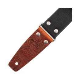 Acquista MAGRABO STRIPE SC ENTRY OLDED NERO 5 CM TERMINALI EMBOSSED FLORES MARRONE FIBBIA ARG online | Merula Strumenti Musicali