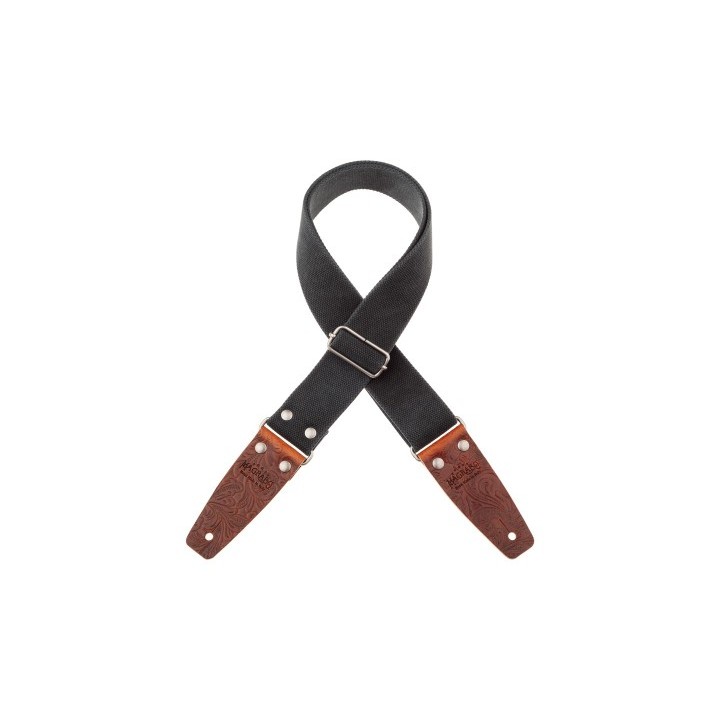 Acquista MAGRABO STRIPE SC ENTRY OLDED NERO 5 CM TERMINALI EMBOSSED FLORES MARRONE FIBBIA ARG online | Merula Strumenti Musicali