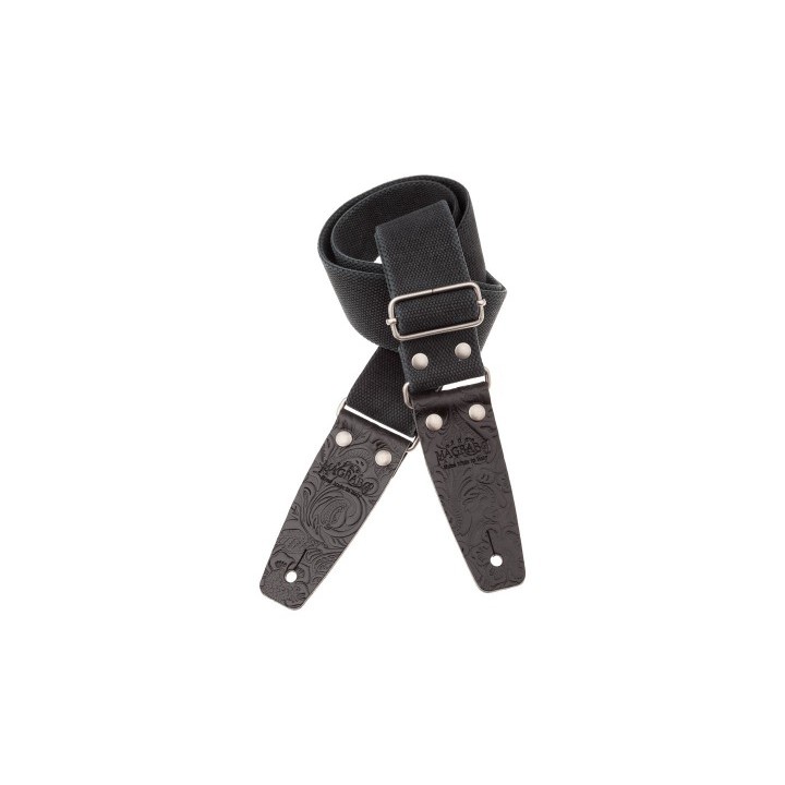 Acquista MAGRABO 230.250M STRIPE SC ENTRY OLDED NERO 5 CM TERMINALI EMBOSSED FLORES NERO FIBB online | Merula Strumenti Musicali