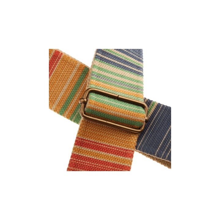 Acquista MAGRABO 220.020M STRIPE SC RETRO RAINBOW 5 CM TERMINALI MARRONE FIBBIA OTTONE online | Merula Strumenti Musicali