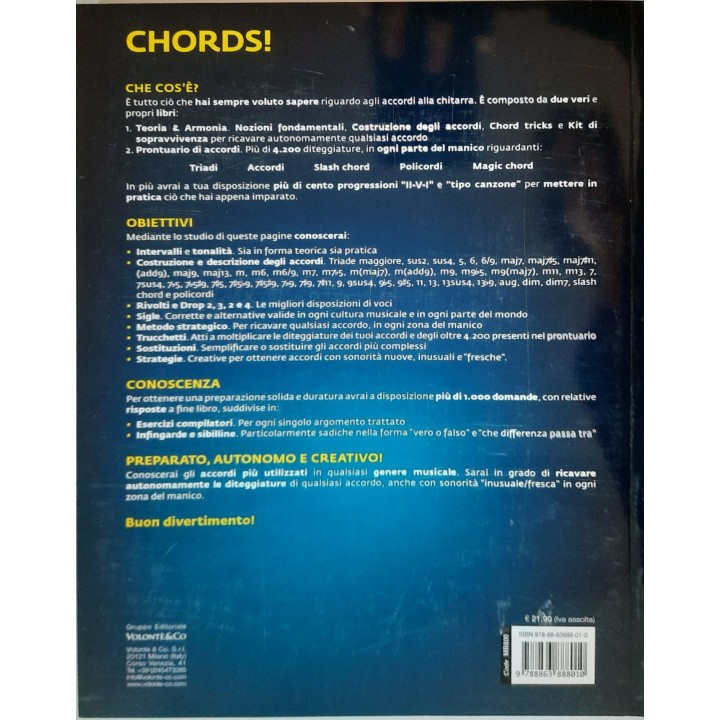 VOLONTE & CO. CHORDS - Rivolto a tutti i chitarristi