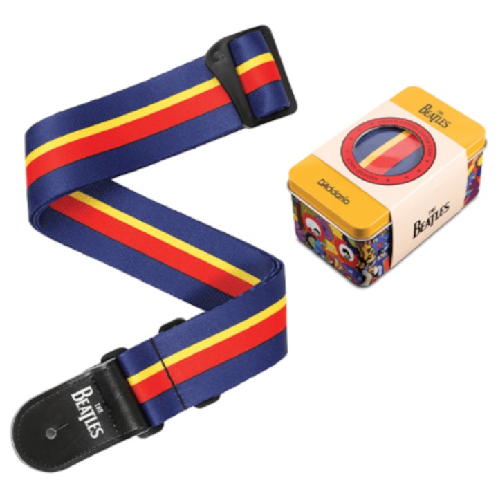 D'ADDARIO 50BTYS00 YELLOW SUBMARINE 50TH ANNIVERSARY WOVEN GUITAR STRAP, JOHN | Merula Strumenti Musicali