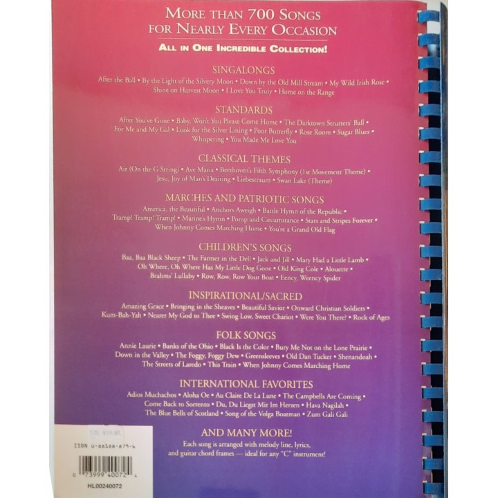 AKE BOOK OF THE WORLD'S FAVORITE SONGS - Libro di partiture