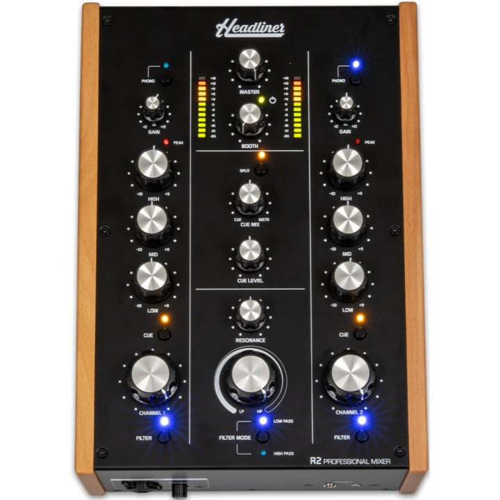 HEADLINER - R2 Mixer DJ a 2 canali, Merula