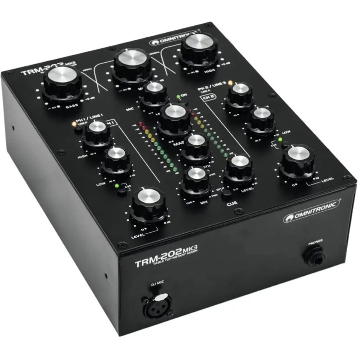 OMNITRONIC  - TRM 202 MK3, Mixer Dj a 2 canali, Merula