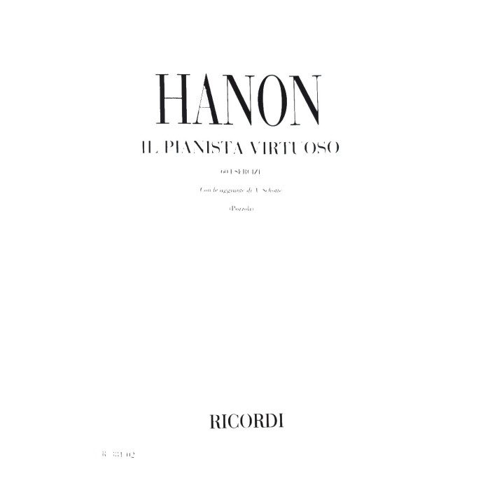 RICORDI HANON IL PIANISTA VIRTUOSO