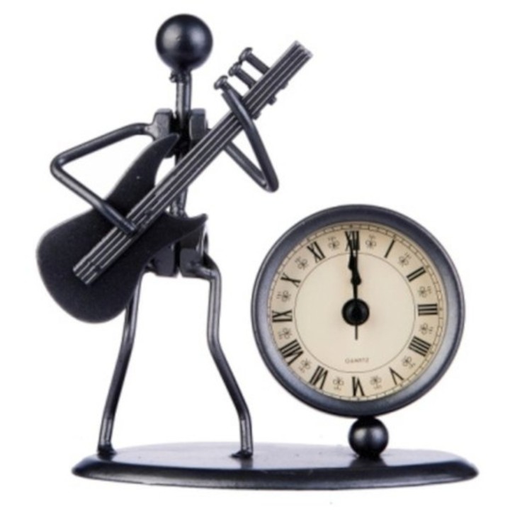 GEWA Orologio con statuetta chitarra