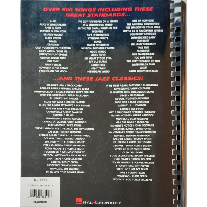 HAL LEONARD REAL JAZZ BOOK "C Edition" - Raccolta di partiture