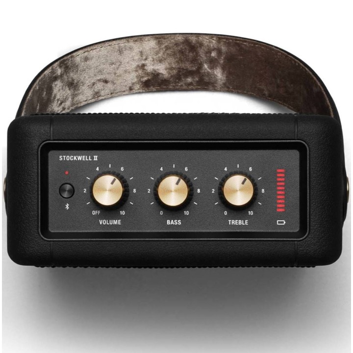 MARSHALL - STOCKWELL II BLACK & BRASS, Speaker Portatile