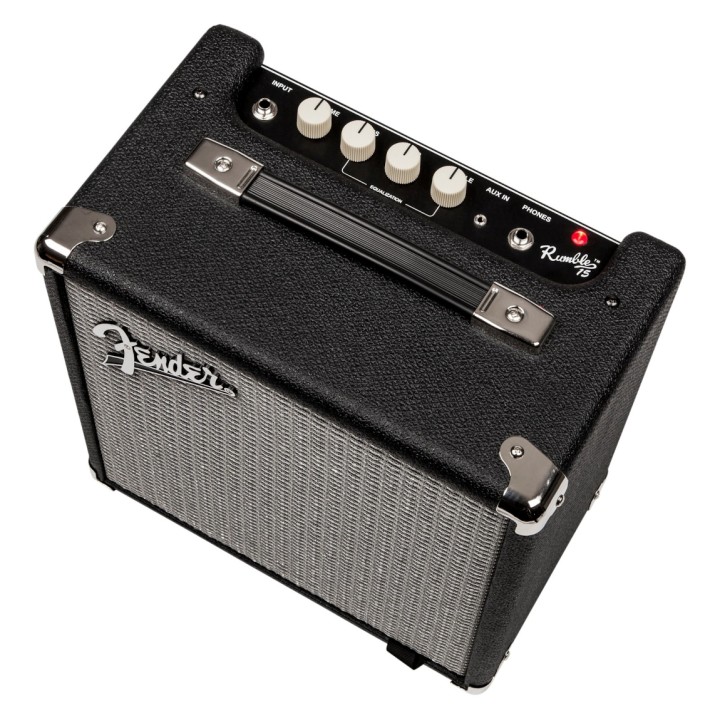 FENDER - RUMBLE 15 COMBO BLK/SLV: Combo per basso, 15 Watt, 1x8''