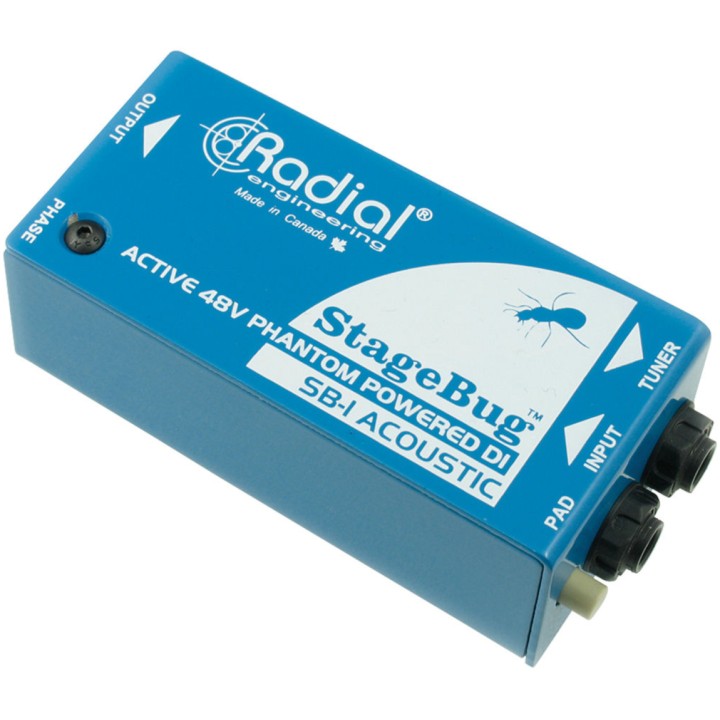 RADIAL SB-1 ACOUSTIC: D.I. Box attiva per Chitarra Acustica o Basso passivo