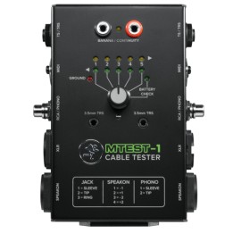 MACKIE MTEST-1 | Tester per Cavi, alimentato a batteria.
