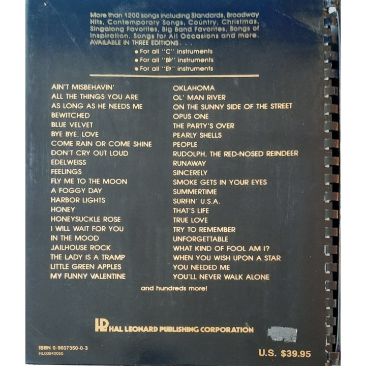 HAL LEONARD THIS IS THE ULTIMATE FAKE BOOK - Libro di spartiti