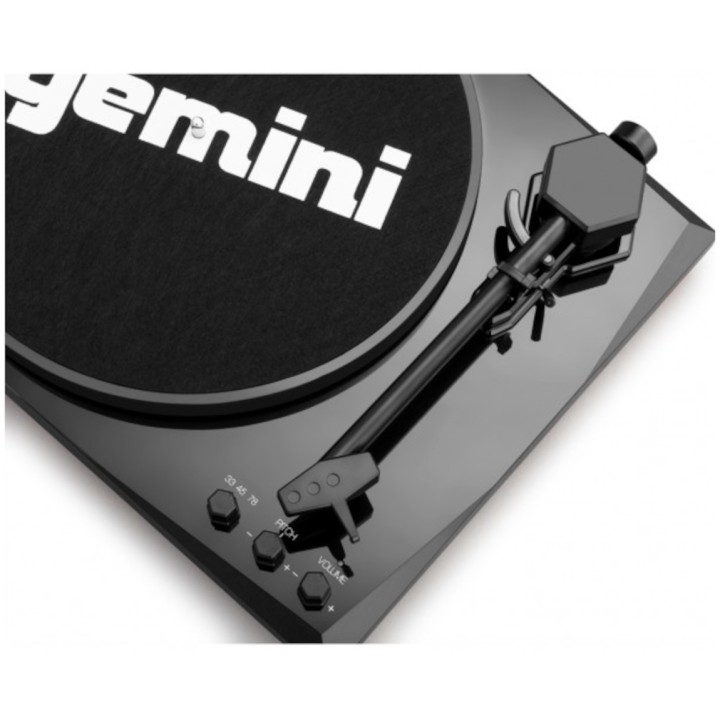 GEMINI TT-900BB: HiFi system composto da giradischi a trazione a cinghia con amplificatore interno e diffusori