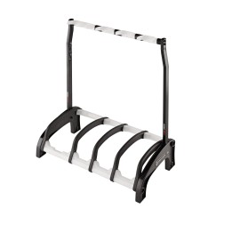 KONIG & MEYER - 17534-016-00: FOUR GUITAR STAND GUARDIAN, BLACK WITH TRANSLUCENT SUPPORT ELEMENTS