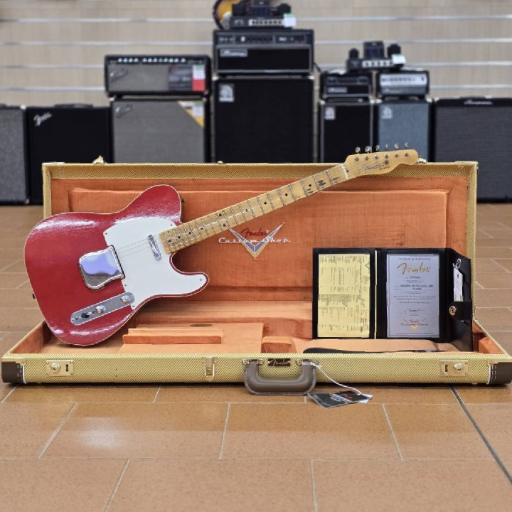 Fender Custom Shop Limited Edition Reverse '50s Tele Custom Journeyman Relic, Faded Aged Candy Apple Red