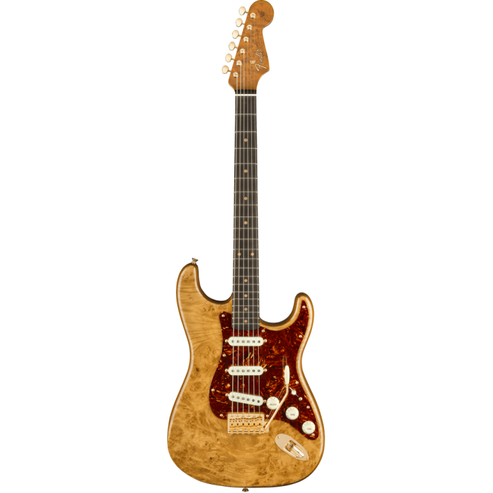 Acquista FENDER Artisan Maple Burl Strat Nos, Ebony Madagascar Fingerboard, Aged Natural - Cu online | Merula Strumenti Musicali