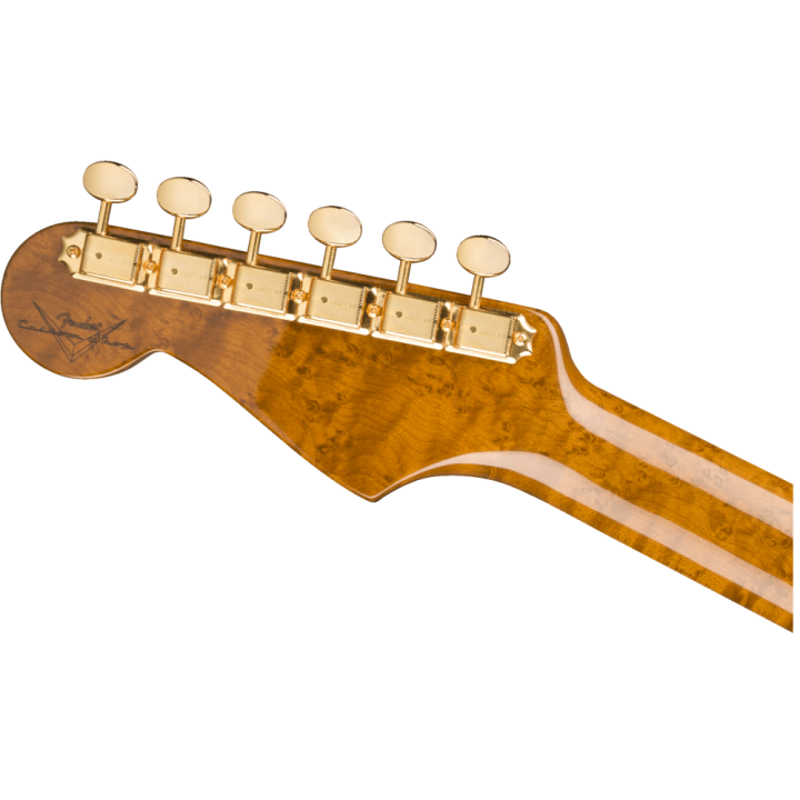 Acquista FENDER Artisan Maple Burl Strat Nos, Ebony Madagascar Fingerboard, Aged Natural - Cu online | Merula Strumenti Musicali