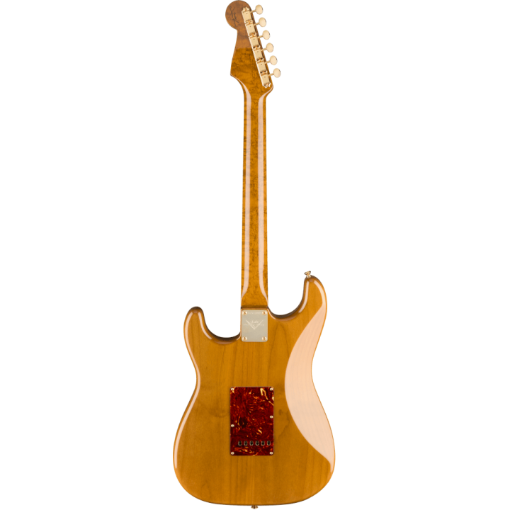 Acquista FENDER Artisan Maple Burl Strat Nos, Ebony Madagascar Fingerboard, Aged Natural - Cu online | Merula Strumenti Musicali