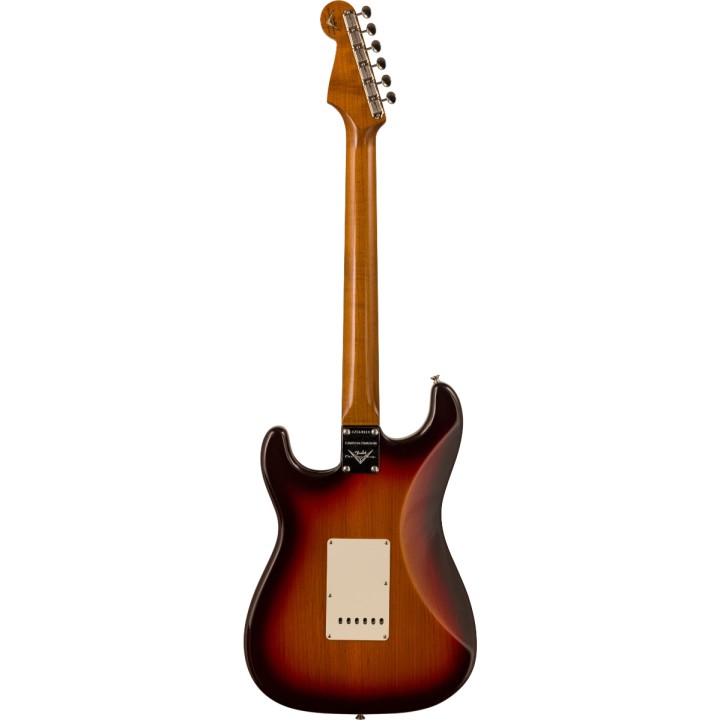 Fender Custom Shop | 2023 Collection LTD Roasted Pine Strat - DLX Closet Classic, Chocolate 3-Color Sunburst