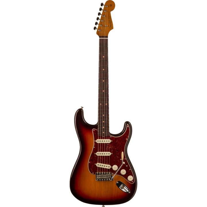 Fender Custom Shop | 2023 Collection LTD Roasted Pine Strat - DLX Closet Classic, Chocolate 3-Color Sunburst