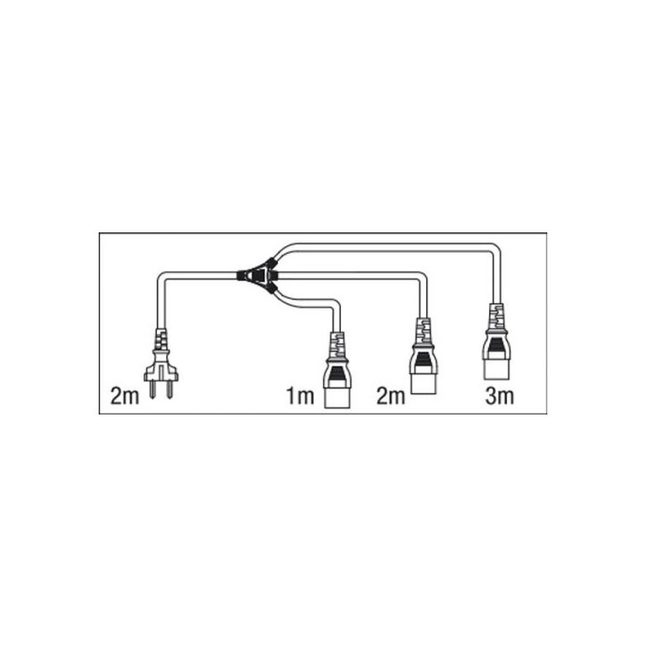 Acquista SHOWTEC SCHUKO TO IEC 3-WAY SPLITTER MKII online | Merula Strumenti Musicali