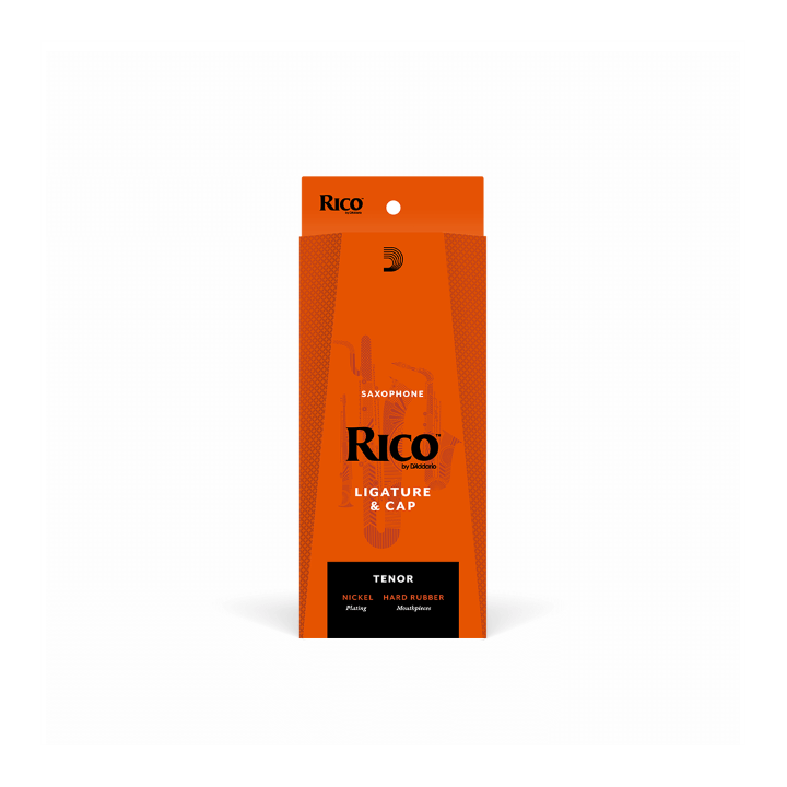 Acquista D'ADDARIO RICO LEGATURA & CAP, TENOR SAXOPHONE (HARD RUBBER), NICKEL RTS1N online | Merula Strumenti Musicali