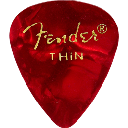 Fender | 1980351709 Red Moto (12pk) Thin Plettri