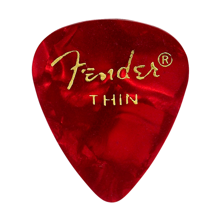 Fender | 1980351709 Red Moto (12pk) Thin Plettri