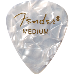 Fender | 1980351805 White Moto (12pk) Med Plettri